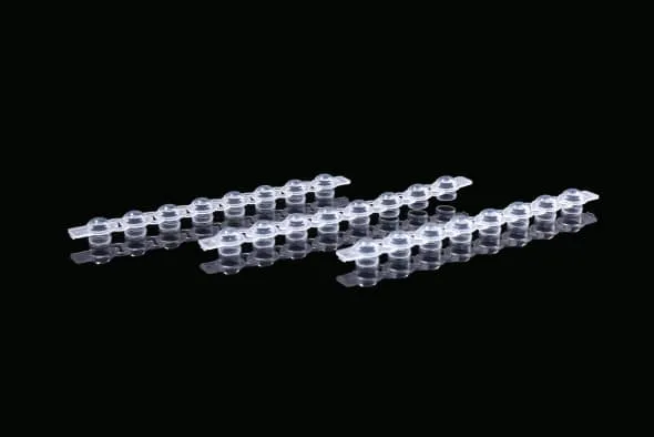 8-well PCR Strip Domed Caps, Clear, Sterile - 125 caps/pack